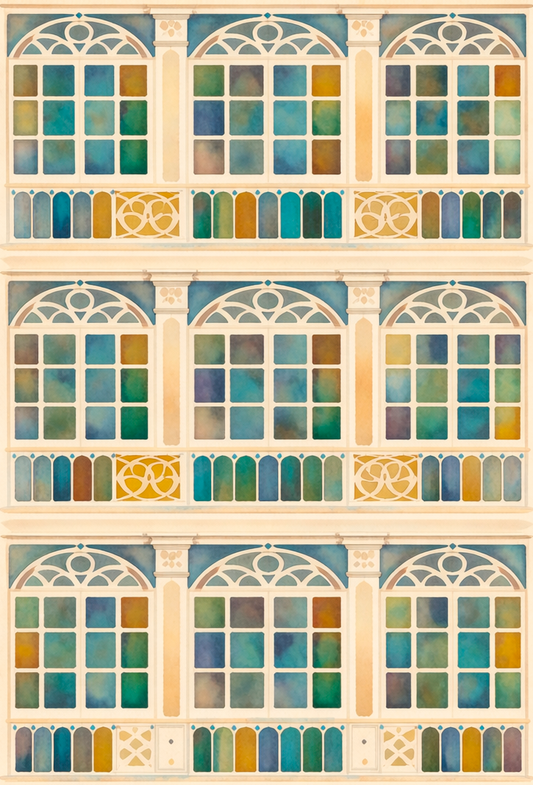 CRISTALERA DE RIAZOR. A CORUÑA. Lámina Decorativa Original.