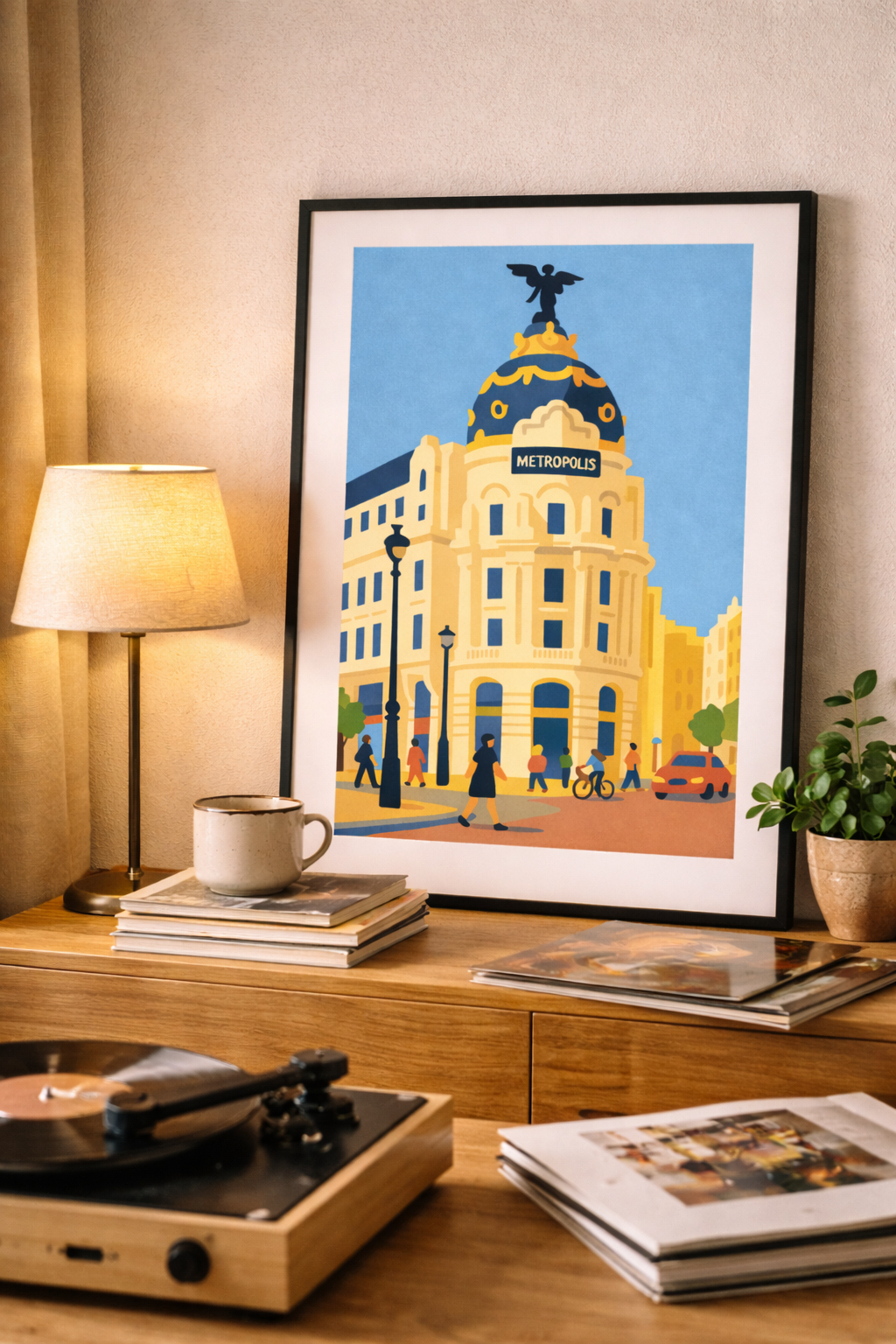 Lámina Decorativa Edificio Metrópolis Madrid