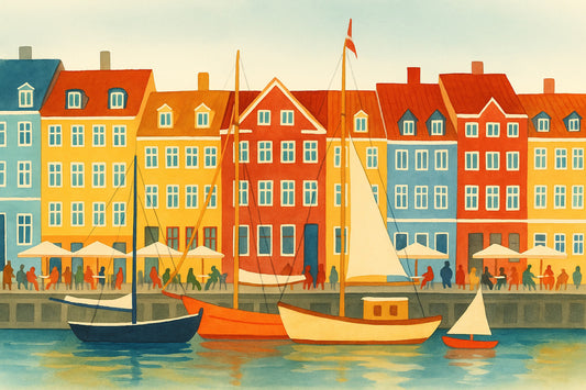 NYHAVN COPENHAGUE. Lámina Decorativa Original