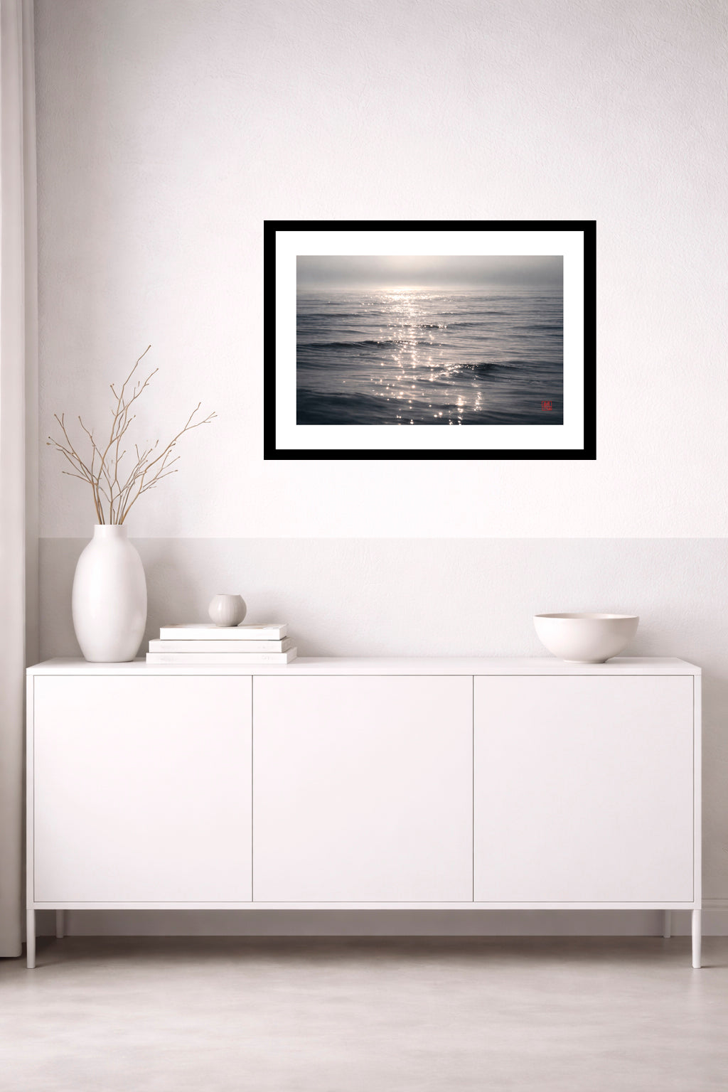 LAMINA DECORATIVA REFLEJO MARINO EN GRIS