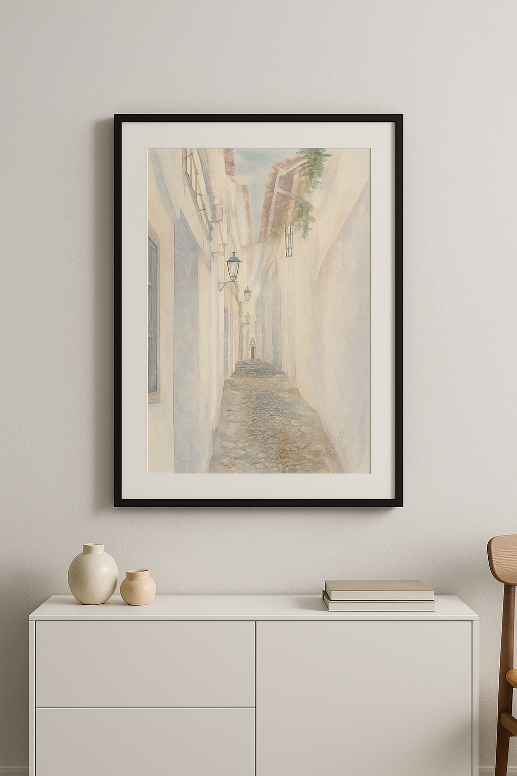 Lámina Paredes Blancas en exposición, decoración de interiores | IMAJIN-ARTE