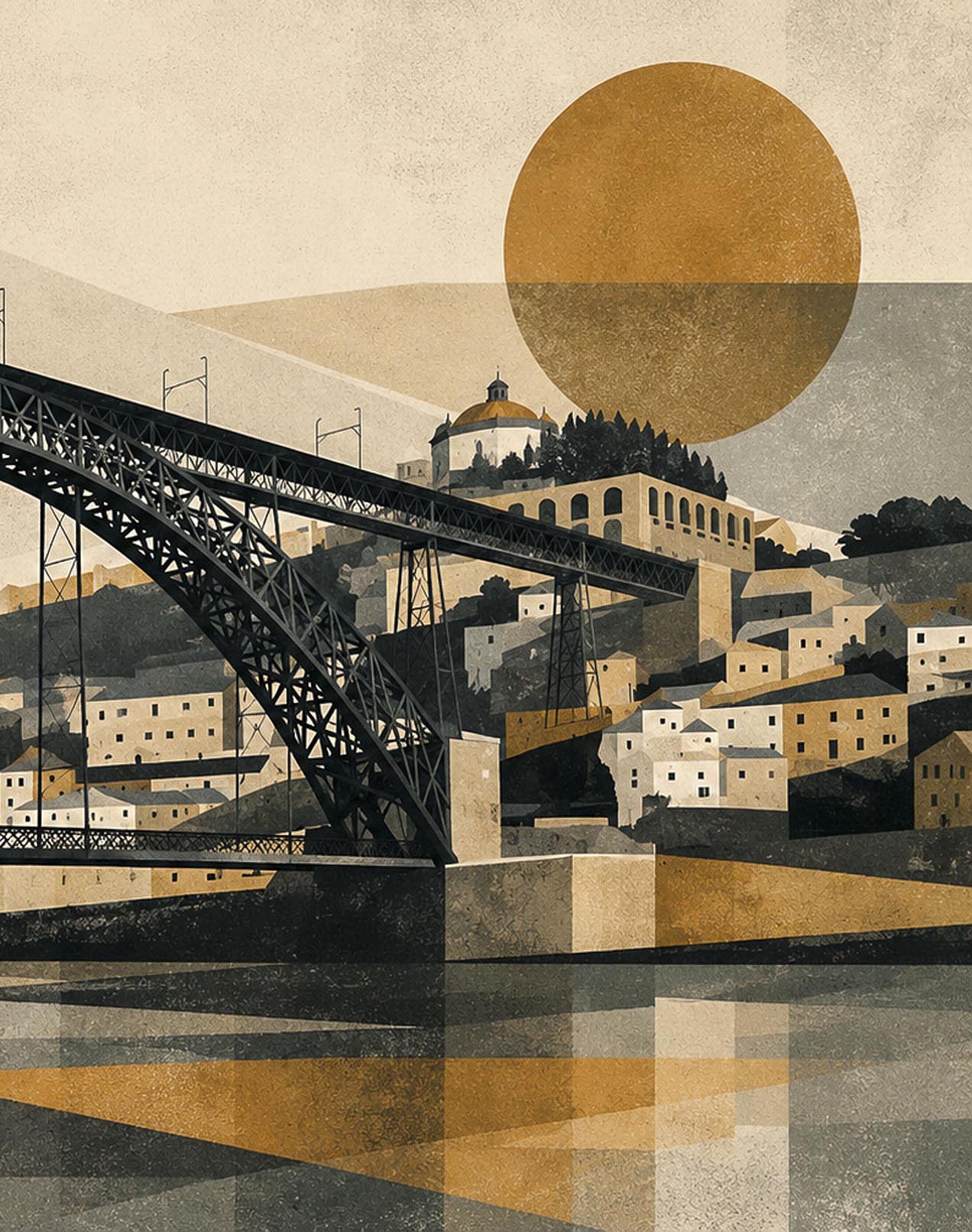 LAMINA DECORATIVA PUENTE DE DON LUIS I OPORTO