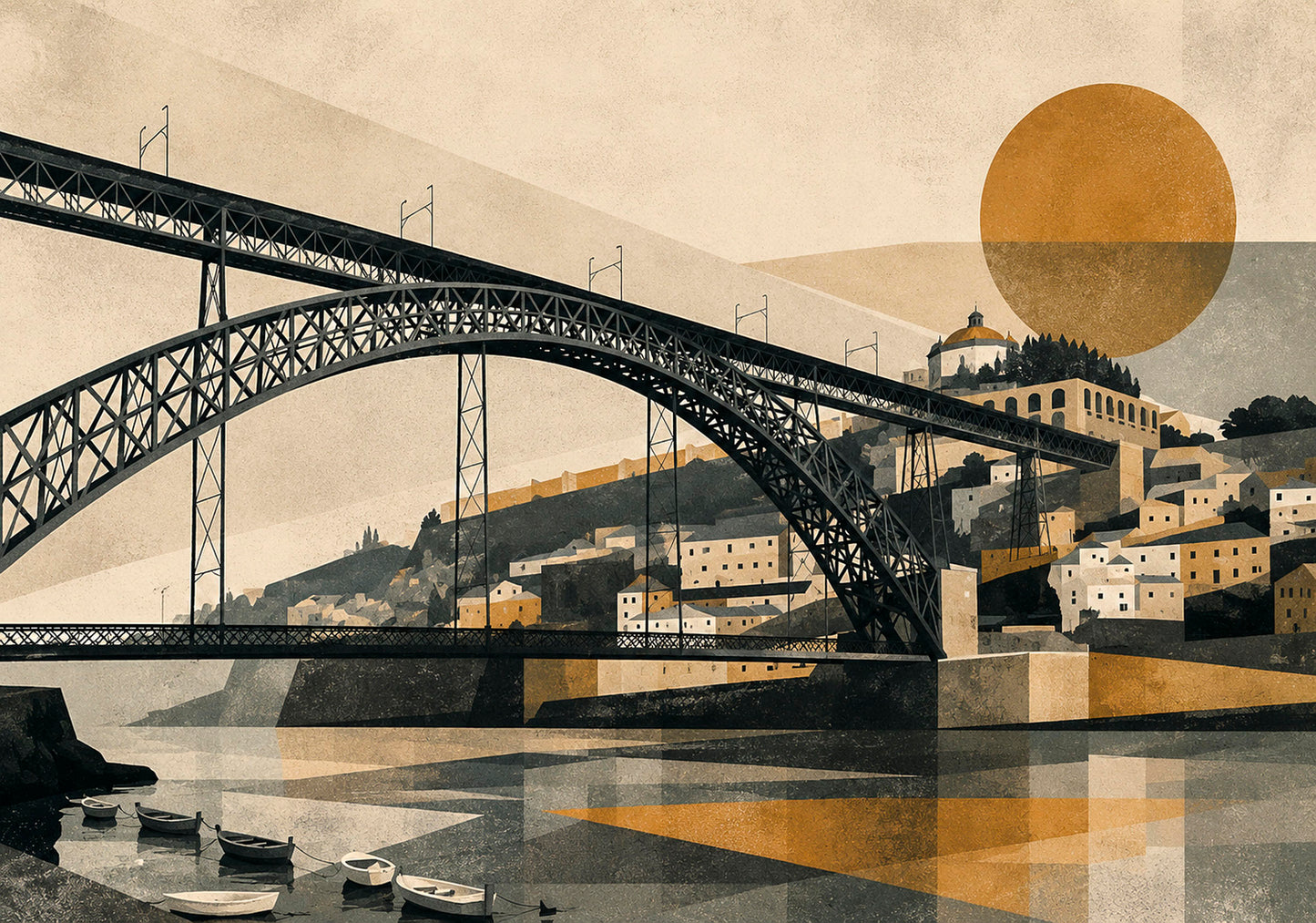 LAMINA DECORATIVA PUENTE DE DON LUIS I OPORTO