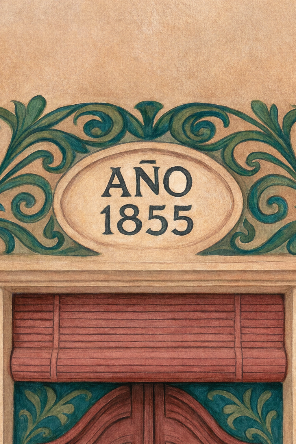 LAMINA DECORATIVA PORTAL MODERNISTA - Biar (Alicante)