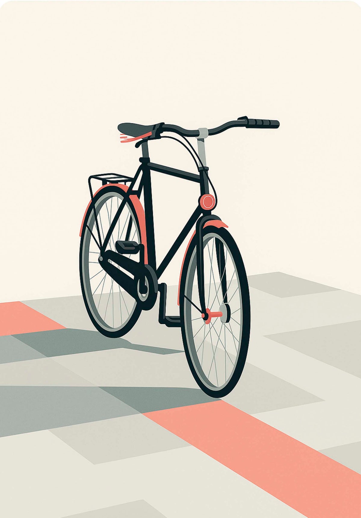 LAMINA DECORATIVA "BICICLETA"