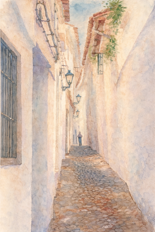 PAREDES BLANCAS. PRIEGO DE CORDOBA - Lámina Decorativa Original